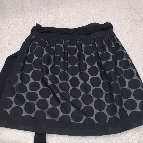 Maurices Black Polka Dot Vintage A Line Flared Skirt Y2K Women’s Small - Picture 3 of 4